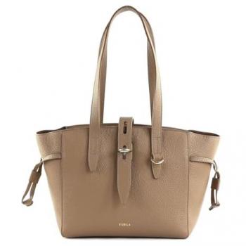 Furla Net S Shopper 24 in Taupe
