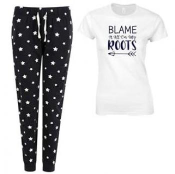 Women’s Navy Star Sleepwear – “Blame It All On My Roots” Edition, 60 Second Makeover, XS