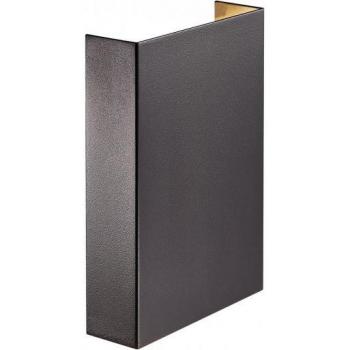 15cm Black Dual Direction LED Wall Lamp Outdoor IP54 3000K