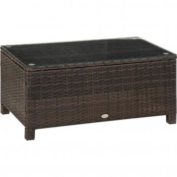 Mesa de Centro para Exterior Vime Sintético 85x50cm