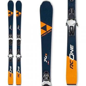 Fischer RC One 74 S (TPR + RS10) PR 19/20 – 160 mm – Bleu Marine