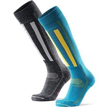 DANISH ENDURANCE Calcetines de Esquí de Lana Merino Multicolor 2 Pares