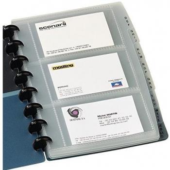 Pochettes pour carte de visite 2,5 x 20,5 cm incolores