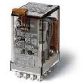 FINDER 553280240054 RELE' A 2 SCAMBI 10A 24VAC CON PULS. DI PROVA + LED