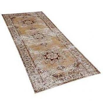 Vintage Oriental Distressed Runner Rug