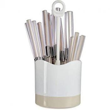 Modernes Braun Besteckset aus Edelstahl (16 Stück)