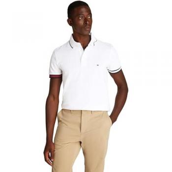 Slim Fit Poloshirt von Tommy Hilfiger in Weiß