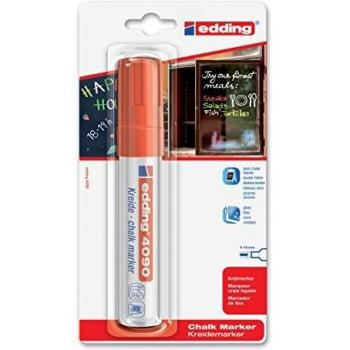 Marqueur vitre Edding 4090 biseauté rouge 4-15mm blister