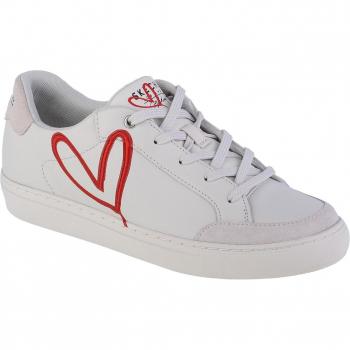 SKECHERS Side Street Lonely Heart Blanc Femme/Adulte Cuir Lacets