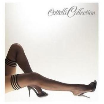 Cottelli LEGWEAR Feinstrümpfe – Schwarze Halterlose Modelle (L, M, S, XS)