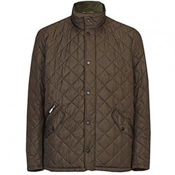 Barbour's Mens Chelsea Style Sportsquilt Jacket in Olive (L)