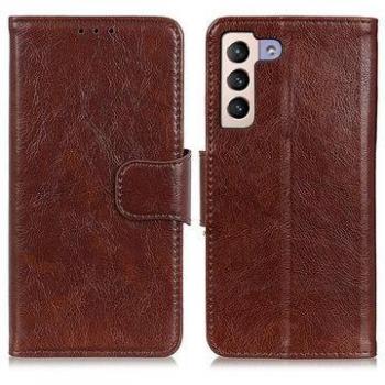 Custodia marrone a portafoglio per Samsung Galaxy S22+ 5G