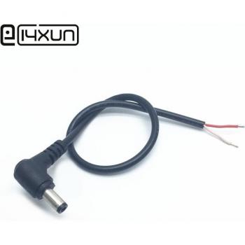 DC Anschlussstecker 5,5x2,5mm Männlich 90 Grad ellenbogen Form 3A Kupferdraht 30cm
