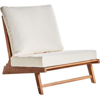 Poltroncina “Bianco Rustico” con schienale moderno