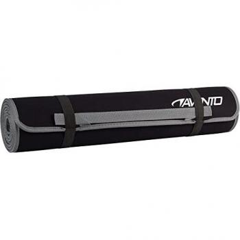 Avento Black Neoprene Fitness Mat 180 cm x 60 cm