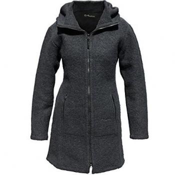XS Mufflon Rika Damen-Wollmantel in Anthrazit