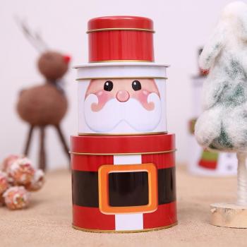 Festive Christmas Tin Boxes for Cookies and Candy