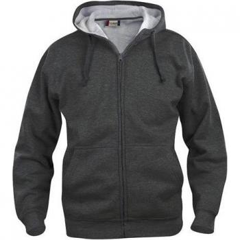 Felpa Basic Full Zip Antracite Uomo L
