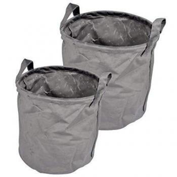 Paniers ronds, 2 grandes tailles, velours uni Velvet Anthracite