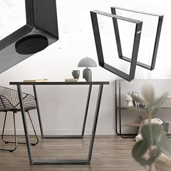 Base Metalica Negra “Vintage” 2 Patas 75x72