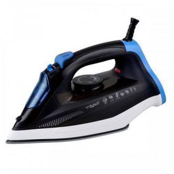 Plancha de vapor Sytech SY-PV21V azul suela con revestimiento cerámico anti-goteo anti-cal y auto limpieza 2200W golpe de vapor