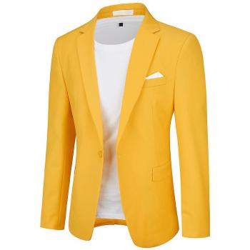 Allthemen Chaqueta Ligera Hombre Amarillo