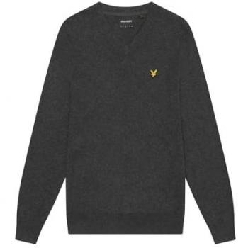 Lyle & Scott T-Shirt Merino V-Neck Manica Lunga