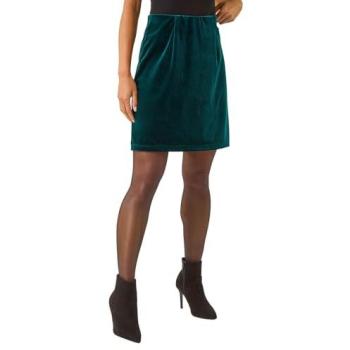 Jupe en velours stretch verte petite Roman Roman EU 40
