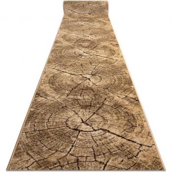 Tapis Karmel Arbre Bois Noix 60 cm Beige
