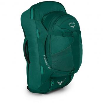 Osprey Fairview 55 Women's Travel Rucksack with 13 L Detachable Daypack in Rainforest Green (Women's Specific Design)