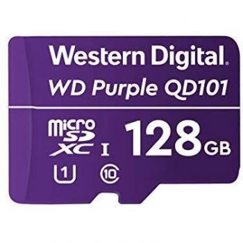 Western Digital WD Purple SC QD101 128GB Smart Video Surveillance microSDXC Karte