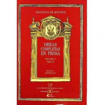 Obras completas en prosa t. I, vol. Ii (Tapa dura).