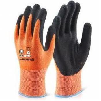 Beeswift Kutstop Micro Foam Nitrile Amber Cut Level 3 Gloves