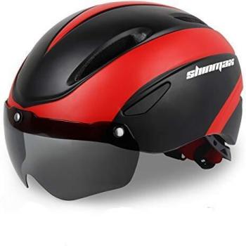 Casque de vélo KINGLEAD pour femme avec lunettes magnétiques