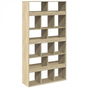 Estantería de madera de ingeniería roble Sonoma 100x33x187,5 cm Vidaxl Marrón