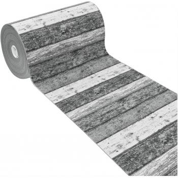 Tappeto 52x80 cm Stile Parquet in Grigio, ideale per camere e corridoi