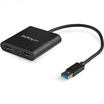 StarTech USB32HD2 (HDMI, 31.50 cm), Data + Video Adapter, Schwarz