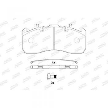 Kit JURID 2917309560 Plaquettes de Frein pour Volvo FH16