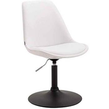 Maverick Dining Chair – Similicuir Blanc & Noir