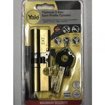Yale 100mm Euro Cylinder Lock P-YS3-5050B