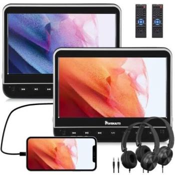 NAVISKAUTO 10.1 Dual Headrest DVD Players