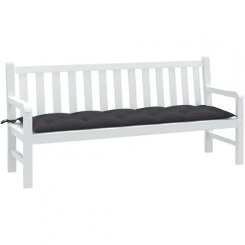 Moule à coussin pour banc d'extérieur anthracite 180x50x7 cm