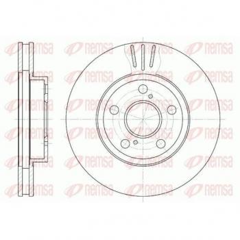 Remsa 6540.10 – Disque de frein pour Toyota Prius III