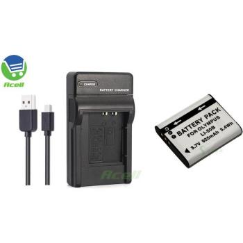 Batería LI-50B + cargador USB para OLYMPUS SZ-17