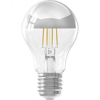 Calex | Bulbe LED filament | Grande douille E27 | A60 Miroir | Chrome | 4.5W