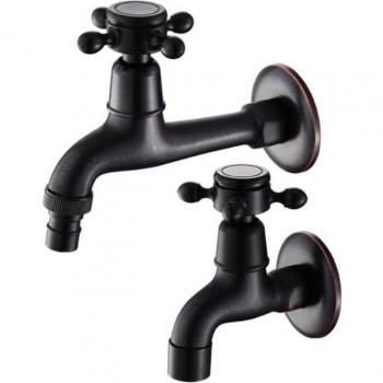 Toilet Bibcock Antique Black Brass
