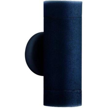 IP44 Outdoor LED Up Down Wall Light, Black Aluminium