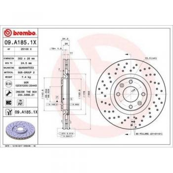 Brembo Xtra 09.A185.1X