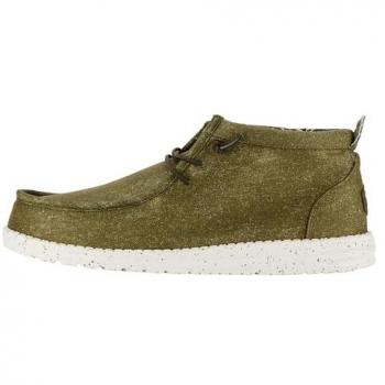 Botines Hey Dude de tejido con cordones para hombre