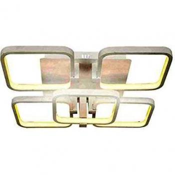 Homemania Quadrata Plafoniera: 48x48 cm, 120 W LED 4200K, metallo bianco